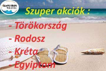 Mostantól akár 30-40% first minute kedvezménnyel foglalhatók a nyaralások Törökországba, Egyiptomba, Krétára és Rodoszra!! 