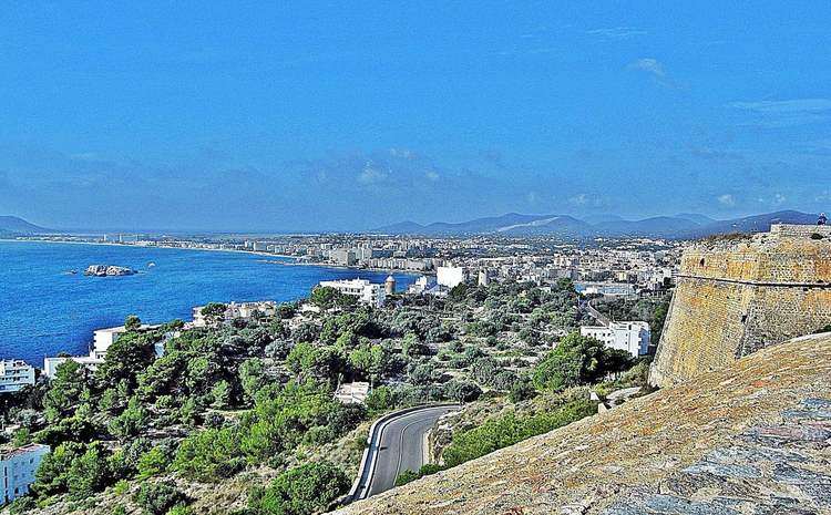 Ibiza kilátás a várból