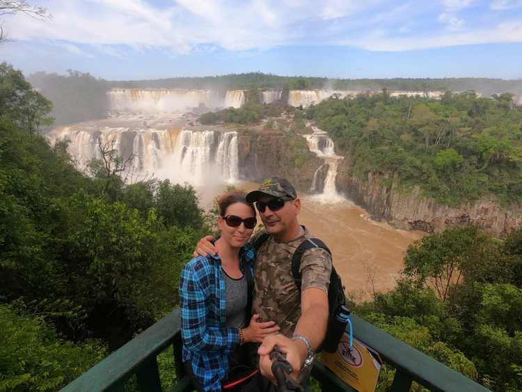 Iguazu brazil oldal Rebekáékkal