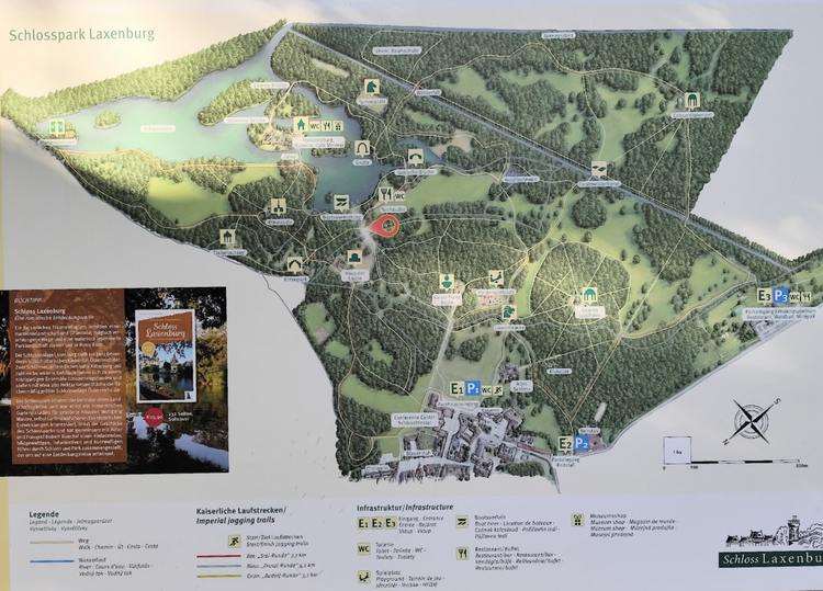 Laxenburg kastély térkép