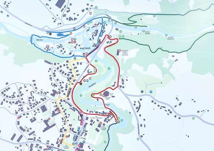 Slunj Rastoke térképe