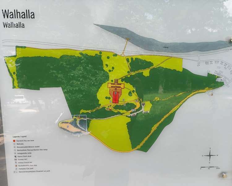 Walhalla térképe