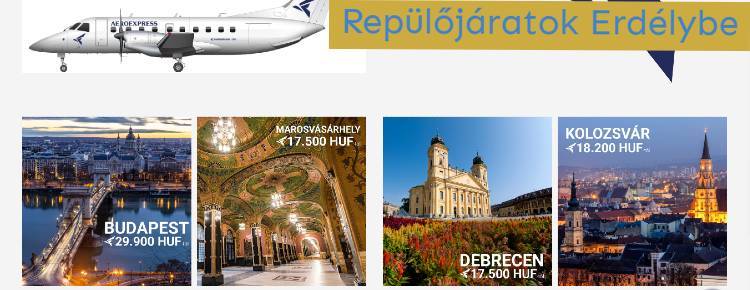 Így repülnek decembertől Kolozsvárra az Aeroexpress regionális járatai