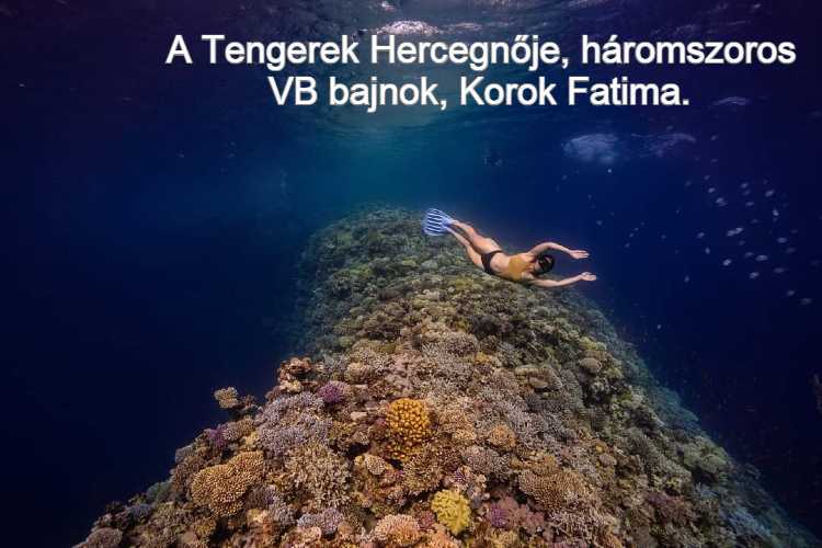 A Tengerek Hercegnője, háromszoros VB bajnok, Korok Fatima