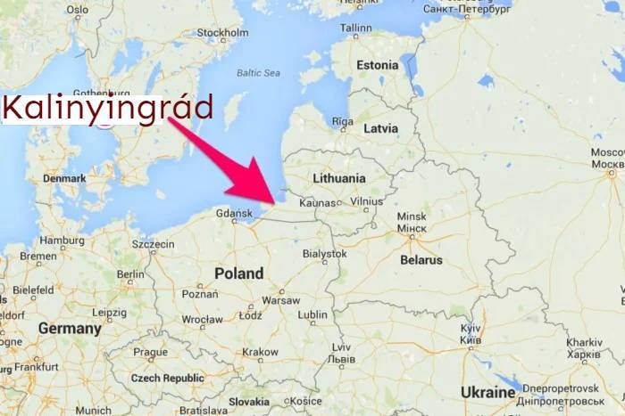 kaliningrad térkép