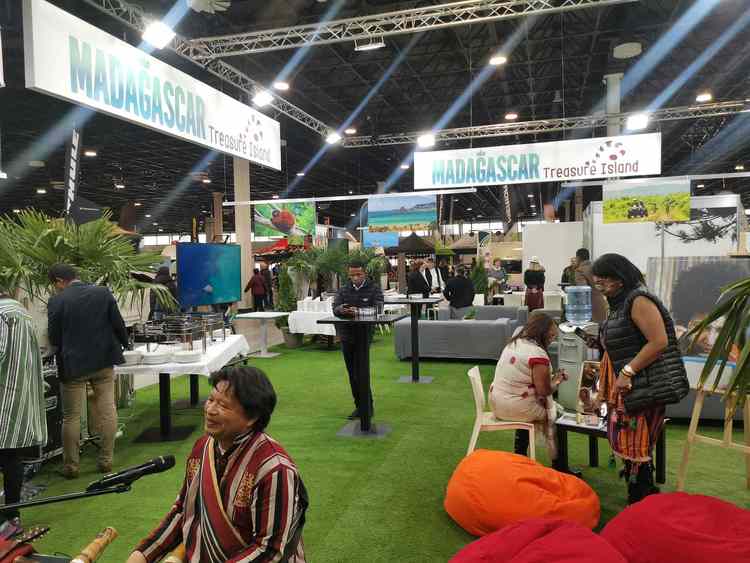 utazás kiállítás madagaszkár stand